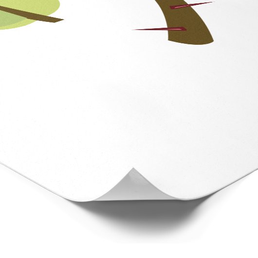 Red Rose Pattern Poster (Hoek)