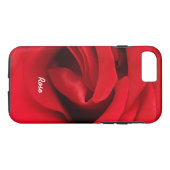 Red Rose Personalized Case-Mate iPhone Case (Achterkant (Horizontaal))
