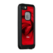 Red Rose Personalized LifeProof iPhone Hoesje (Achterkant / rechts)