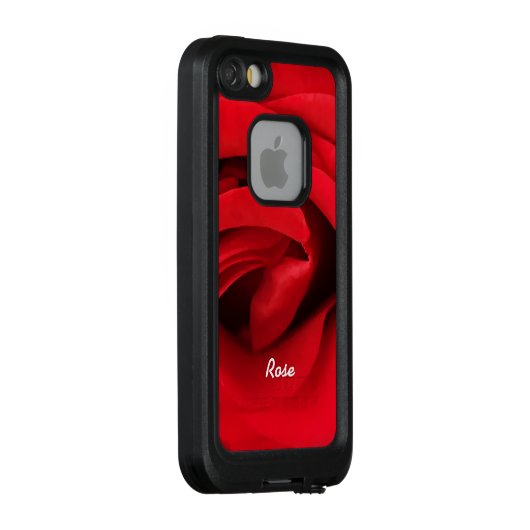 Red Rose Personalized LifeProof iPhone Hoesje (Achterkant / rechts)