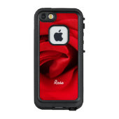 Red Rose Personalized LifeProof iPhone Hoesje (Achterkant)