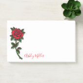 Red Rose Personalized Post-it Notes (Kantoor)