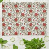 Red Rose Personalized Theedoek (Gevouwen)