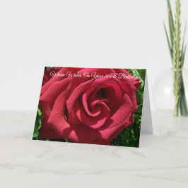 Red Rose Persoonlijke 100e verjaardag Kaart