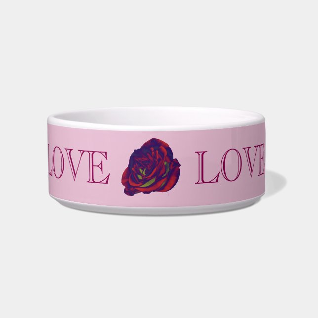Red Rose Pet Bowl Voerbakje (Voorkant)