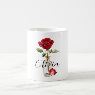 Red Rose & Petal Koffiemok