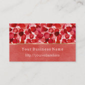 Red Rose Petals Floral Business name website Visitekaartje (Voorkant)