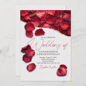 Red Rose Petals Kaart (Voorkant / Achterkant)