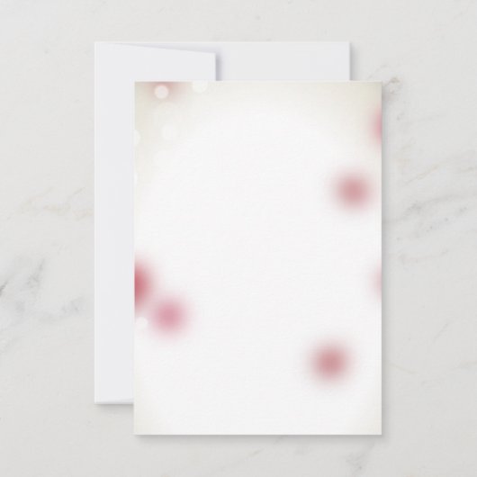 Red Rose Petals Love Heart Save the Date (Achterkant)