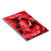 Red Rose Petals Prayer Journal Notitieboek (Rechterzijde)