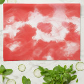 Red Rose Petals Schilderen Art 2 - Keukenhanddoek (Gevouwen)