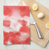 Red Rose Petals Schilderen Art 2 - Keukenhanddoek (Quarter Fold)