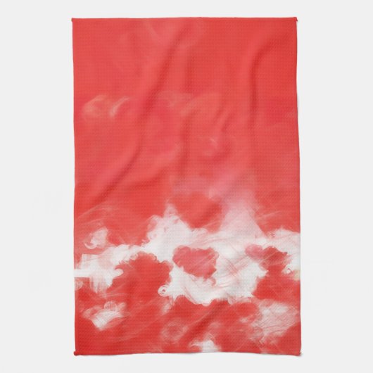 Red Rose Petals Schilderen Art 2 - Keukenhanddoek (Verticaal)