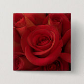 Red Rose Photo Art Vierkante Button 5,1 Cm (Voorkant)