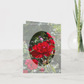 Red Rose Photography Folded Thank You Card  Bedankkaart (Achterkant)