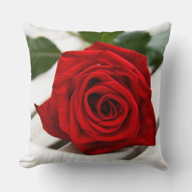 Red Rose Pillow Kussen (Voorkant)