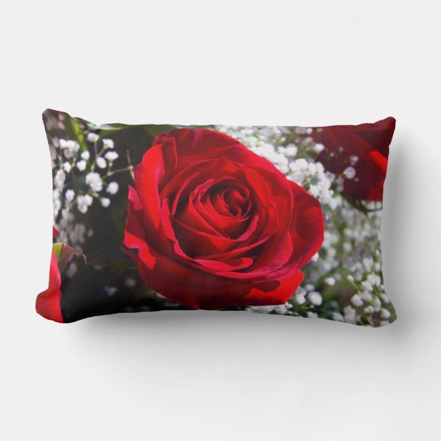 Red Rose Pillow Kussen (Voorkant)