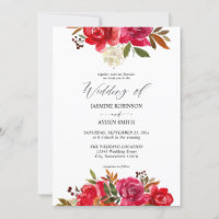Red Rose & Pink Floral 3 Weddenschap