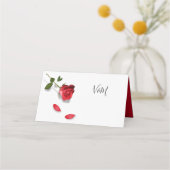 Red Rose Place Card Plaatskaartje (Achterkant)