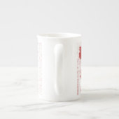 Red Rose Porselein Kop (Achterkant)