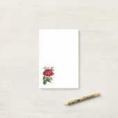 Red Rose Post-it® Notes (Op bureau)