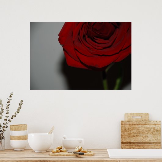 Red Rose Poster (Keuken)