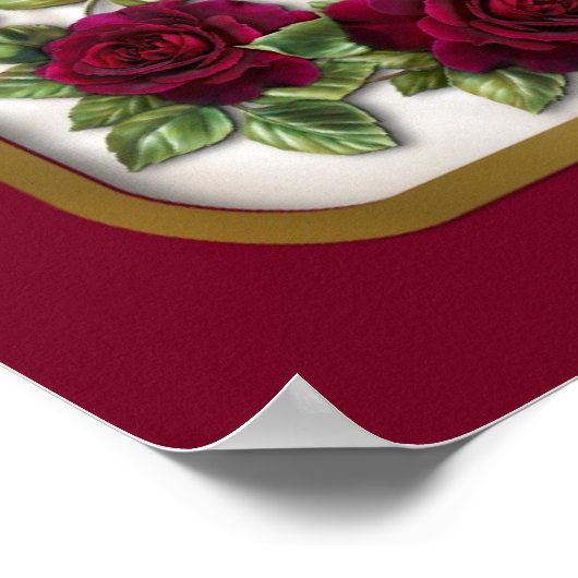 Red Rose Poster (Hoek)