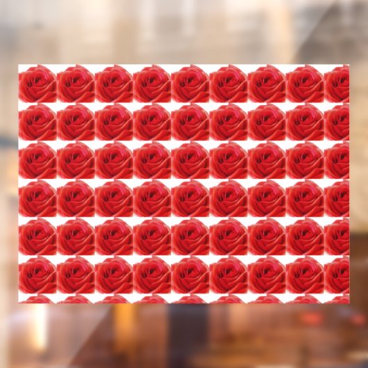 Red Rose Raamsticker (Vel 2)