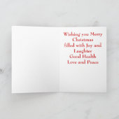 Red Rose Reflected - Vrolijk kerstfeest Feestdagen Kaart (Binnen)