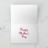 Red Rose & Reflection for Grandma Moederdag Kaart (Binnen)