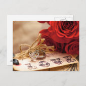 Red Rose Ring Briefkaart (Voorkant / Achterkant)