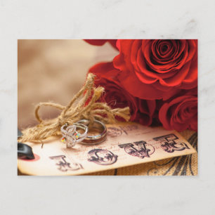 Red Rose Ring Briefkaart