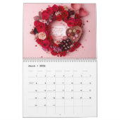 Red Rose Romantic Valentine Couple 2026 Desk Kalender (Mar 2026)