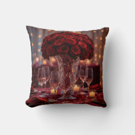 Red Rose Romantic Valentine Decorative Sofa Pillow Kussen