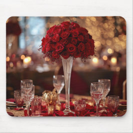 Red Rose Romantic Valentine Office Desk Mouse Pad Muismat