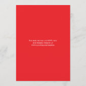 Red Rose Romantic Wedding Save the Date Kaart (Achterkant)
