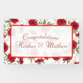 Red Rose Romantic Wedding Spandoek