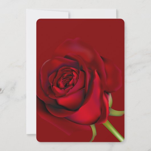 Red Rose Romantisch Ik hou van je Valentijnsdag Ka (Achterkant)