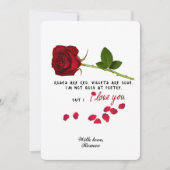 Red Rose Romantisch Ik hou van je Valentijnsdag Ka (Voorkant)