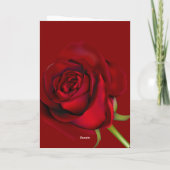 Red Rose Romantisch Ik hou van je Valentijnsdag Ka Notitiekaartje (Achterkant)