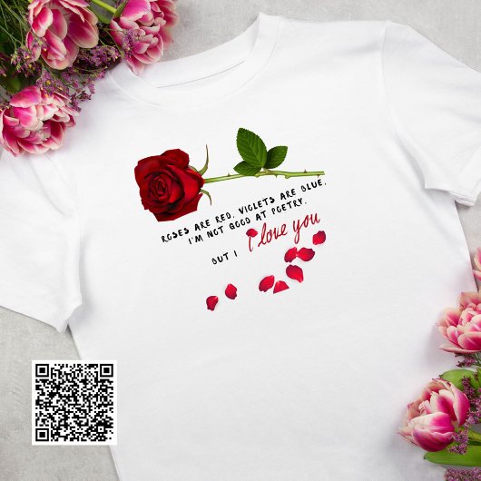 Red Rose Romantische Liefde Valentijnsdag T-shirt