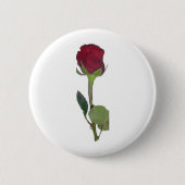 Red Rose Ronde Button 5,7 Cm (Voorkant)