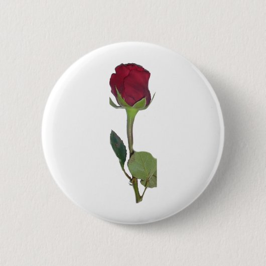 Red Rose Ronde Button 5,7 Cm (Voorkant)