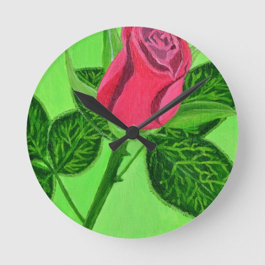 Red Rose Ronde Klok (Voorkant)