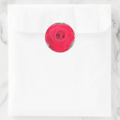 Red Rose Ronde Sticker (Tas)