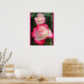 Red Rose Roses Floral Flower Garden Poster (Keuken)