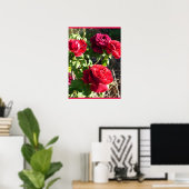 Red Rose Roses Flower Floral Garden Eugene Furst Poster (Thuiskantoor)