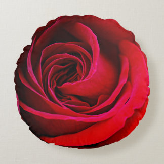 Red Rose Round Throw Pillow Rond Kussen