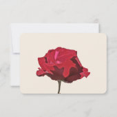 Red Rose RSVP Kaartje (Achterkant)
