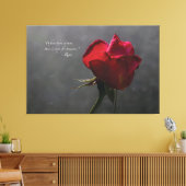Red Rose, Rumi citaat, ~ 60" x 40" - EXTRA GROOT Canvas Afdruk (Insitu (Woonkamer))